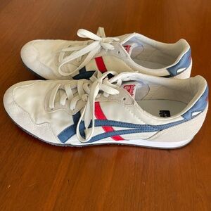 Size 10.5 Onitsuka Tiger Serrano- Red White and Blue Sneakers